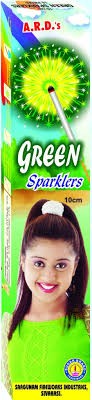 10cm Green Sparklers